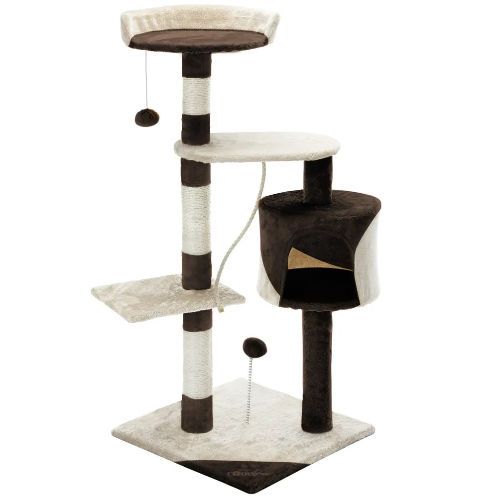 Kratzbaum Beige/Braun 112cm Kratzbaum Beige/Braun 112cm