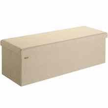 Sitzbank Beige 115x38x38cm MDF faltbar Sitzbank Beige 115x38x38cm MDF faltbar