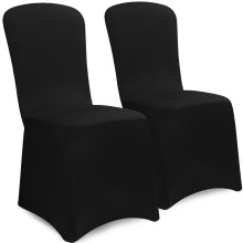 Stuhlhussen 2er-Set Schwarz Stuhlhussen 2er-Set Schwarz