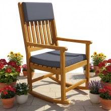 Schaukelstuhl Akazienholz 107x54x77cm Schaukelstuhl Akazienholz 107x54x77cm