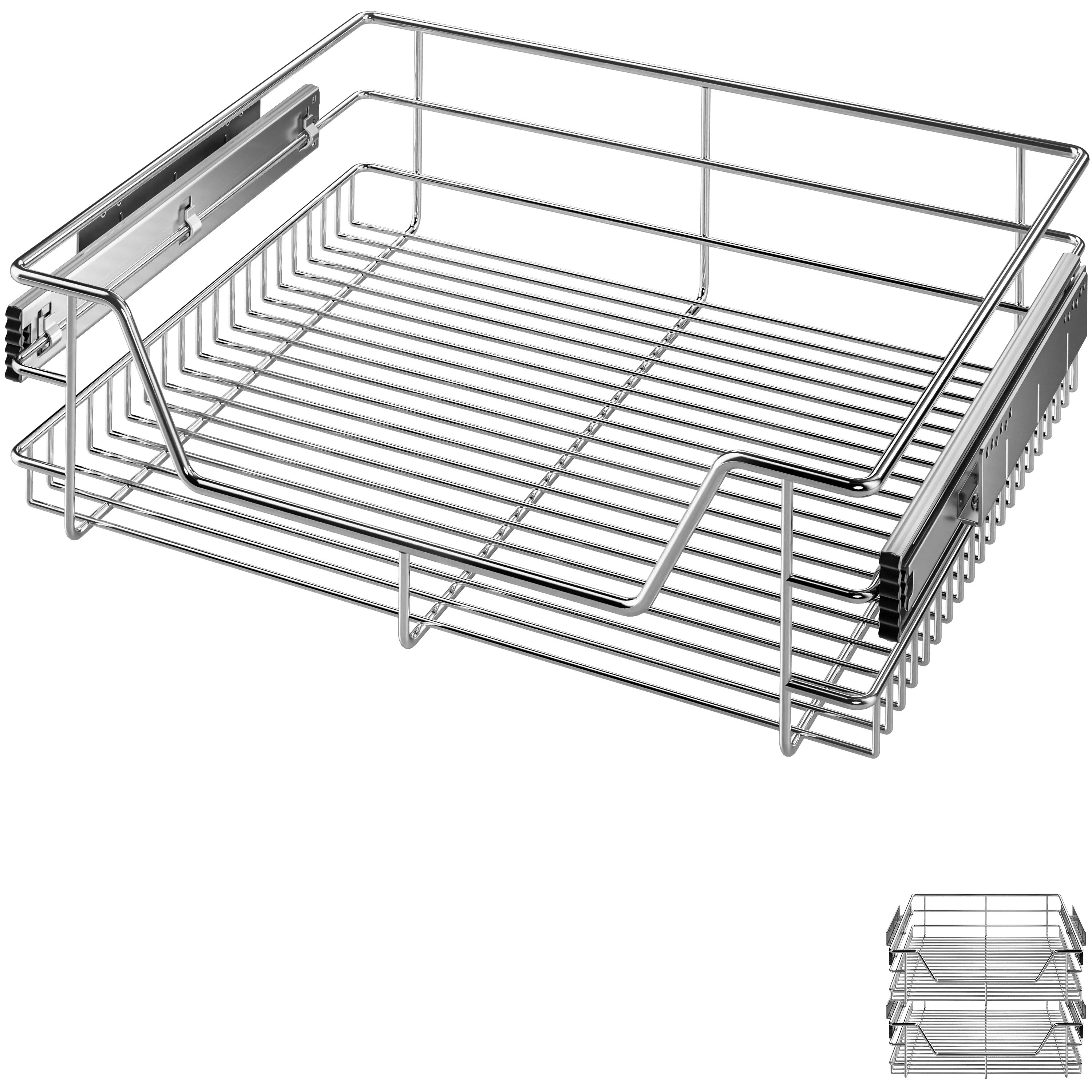 Teleskopschublade 2er-Set 60cm Schrankbreite Außenmaß Teleskopschublade 2er-Set 60cm Schrankbreite Außenmaß