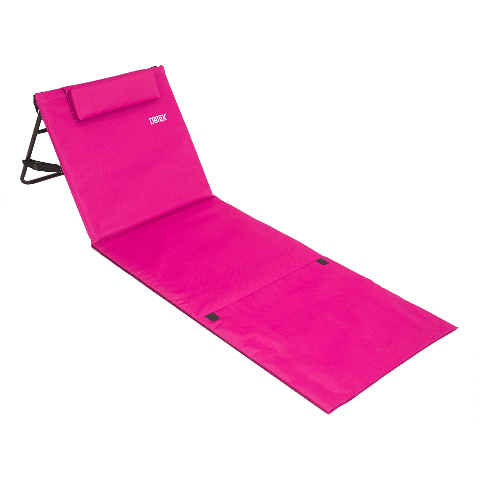 Strandmatte 2er-Set Pink 158x56x46cm gepolstert – Bild 2
