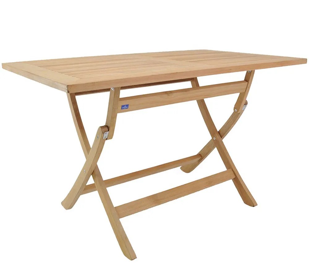 Gartentisch Sunrise 120x70x75cm Teakholz klappbar Gartentisch Sunrise 120x70x75cm Teakholz klappbar