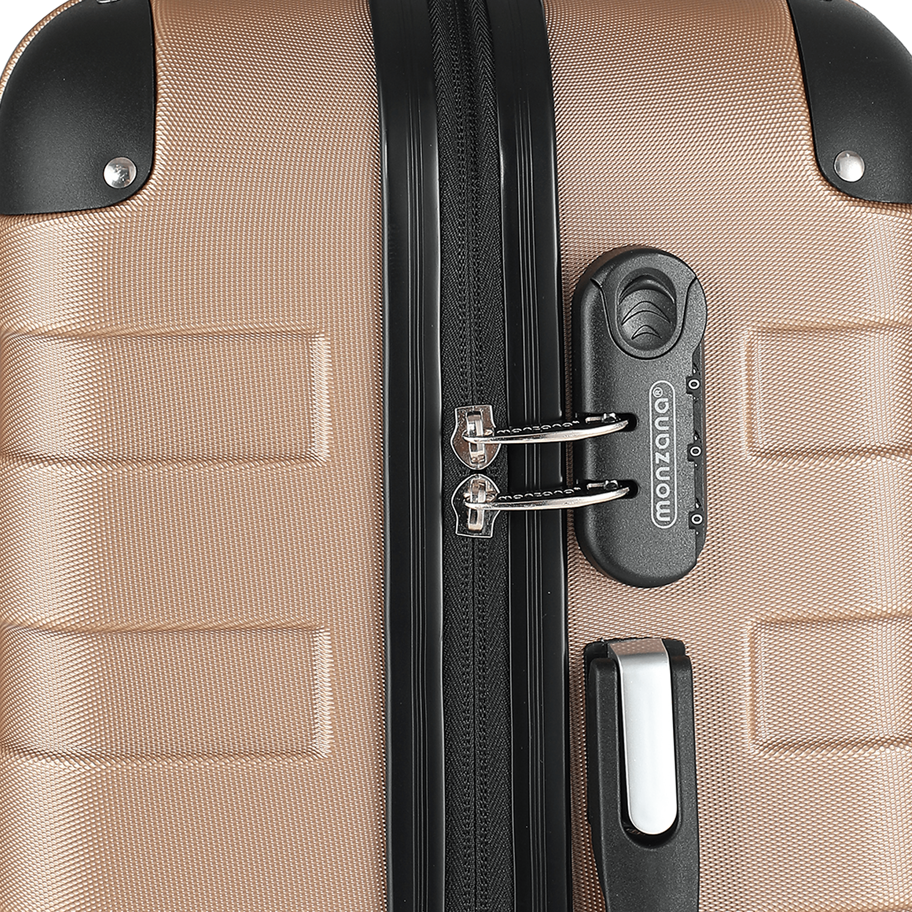 Hartschalenkofferset Essential + Beautycase 4-tlg Champagner – Bild 2