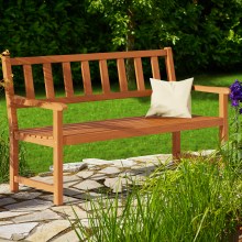 Gartenbank Kensington Akazienholz 120x90x50-58cm Gartenbank Kensington Akazienholz 120x90x50-58cm