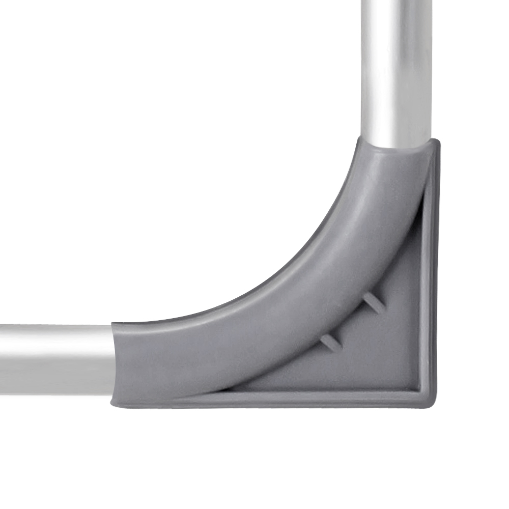 Gartenstuhl 2er-Set Grau Alu klappbar – Bild 2