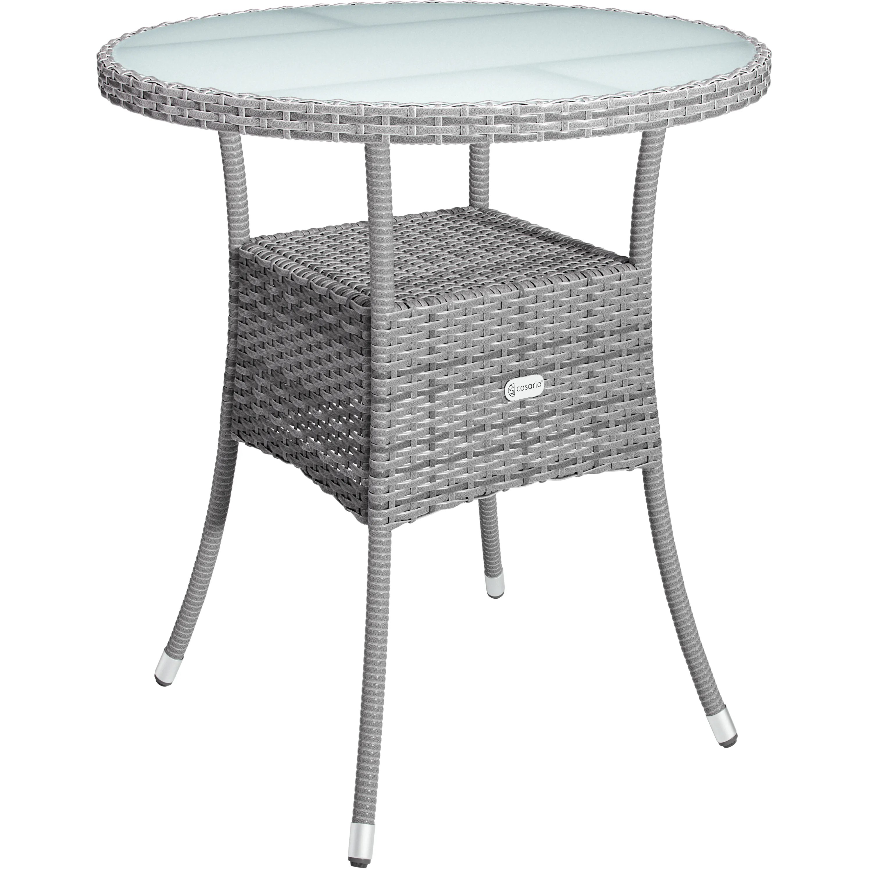 Polyrattan-Tisch Grau rund Ø60cm Polyrattan-Tisch Grau rund Ø60cm