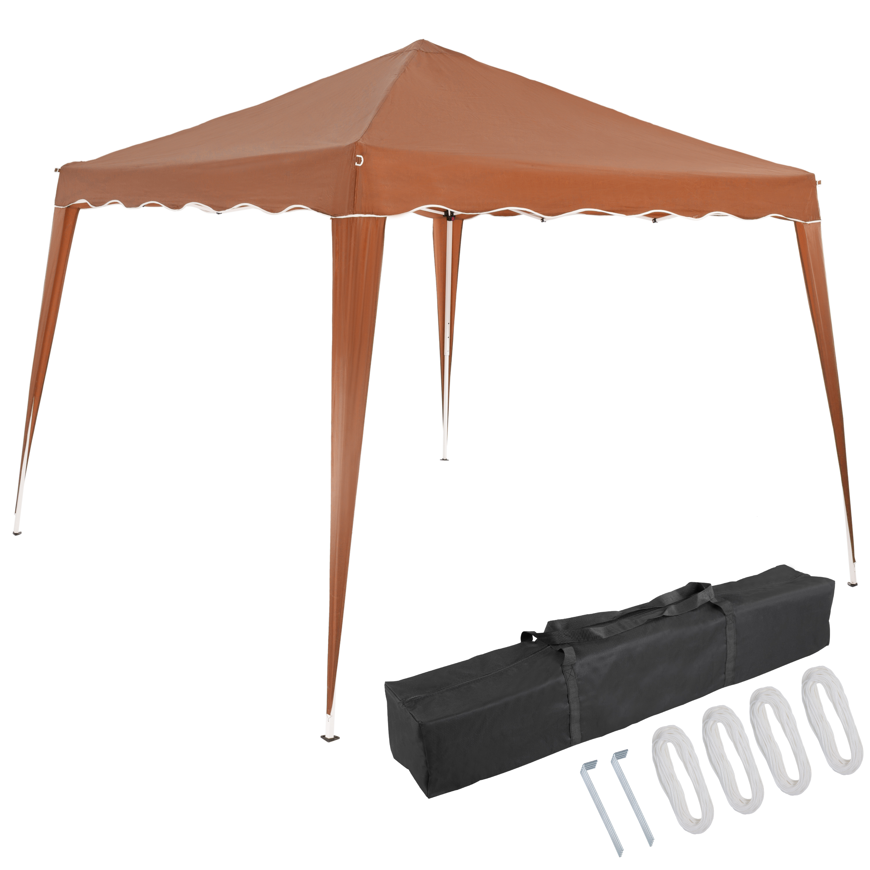 Faltpavillon 3x3m Pop-Up Hellbraun Schnellaufbau UV-Schutz 50+ wasserdicht stabil Faltpavillon 3x3m Pop-Up Hellbraun Schnellaufbau UV-Schutz 50+ wasserdicht stabil