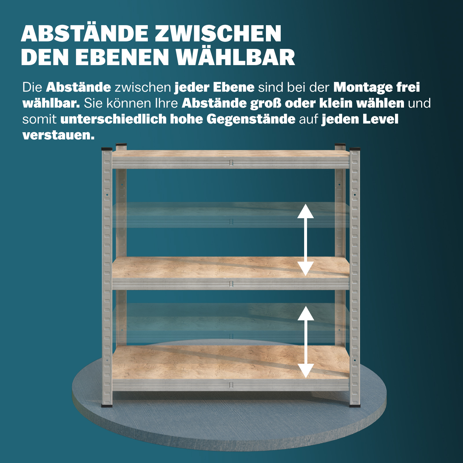 Reifenregal 180x120x40cm verzinkt 795kg – Bild 2