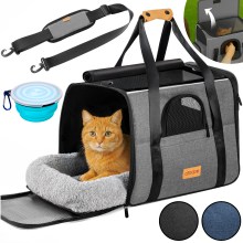 Katzentransportbox Grau 44x34x31cm bis 20kg Katzentransportbox Grau 44x34x31cm bis 20kg