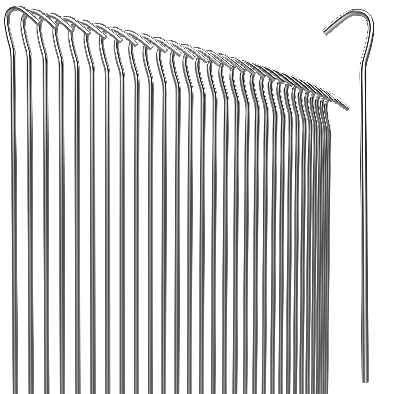 Heringe 100er-Set Stahl Ø3,5mm verzinkt – Bild 2