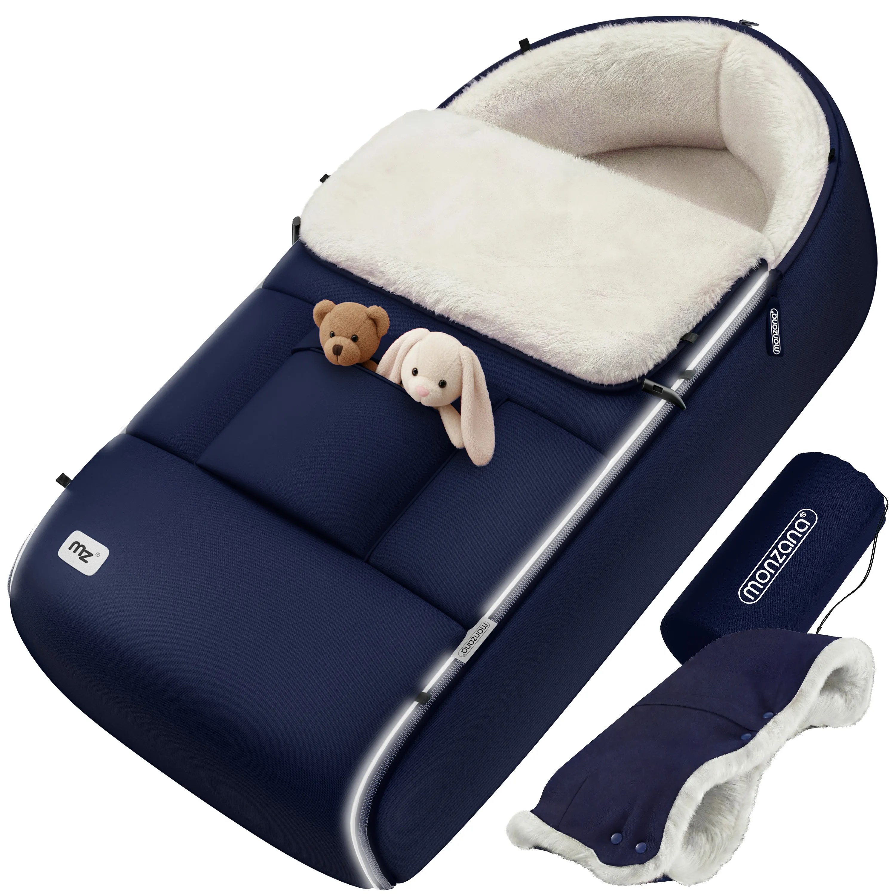 Babyfußsack Marine Kinderwagen geeignet mit Beutel Babyfußsack Marine Kinderwagen geeignet mit Beutel