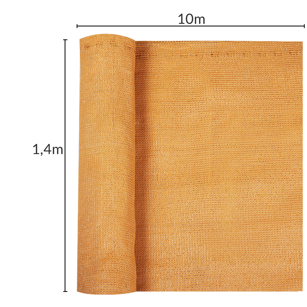 Balkonsichtschutz Beige 1,4x10m – Bild 2