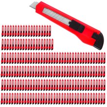 Cuttermesser 200er-Set Rot mit Abbrechklingen Cuttermesser 200er-Set Rot mit Abbrechklingen