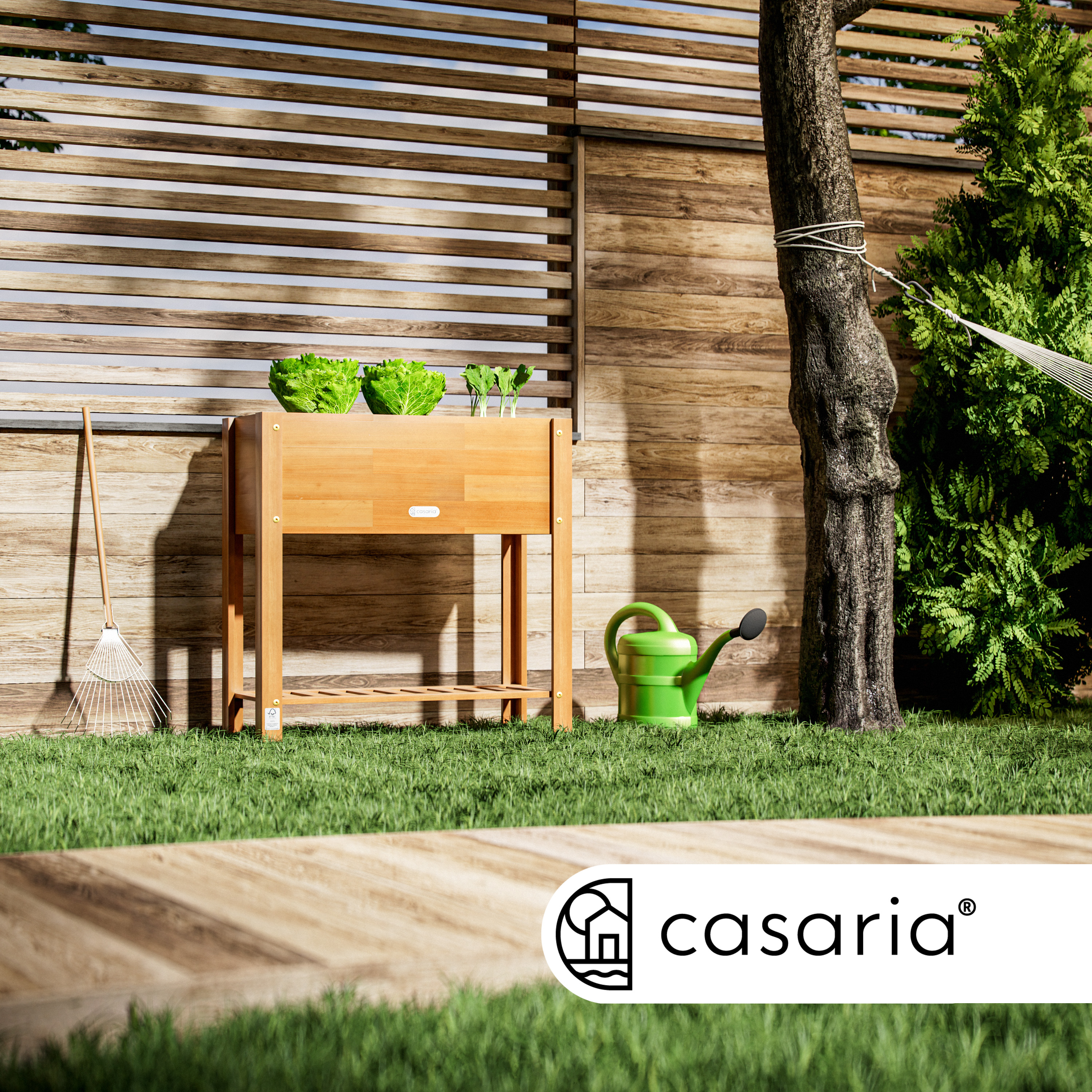 Hochbeet Akazienholz FSC®-zertifiziert 68x30x75cm – Bild 2