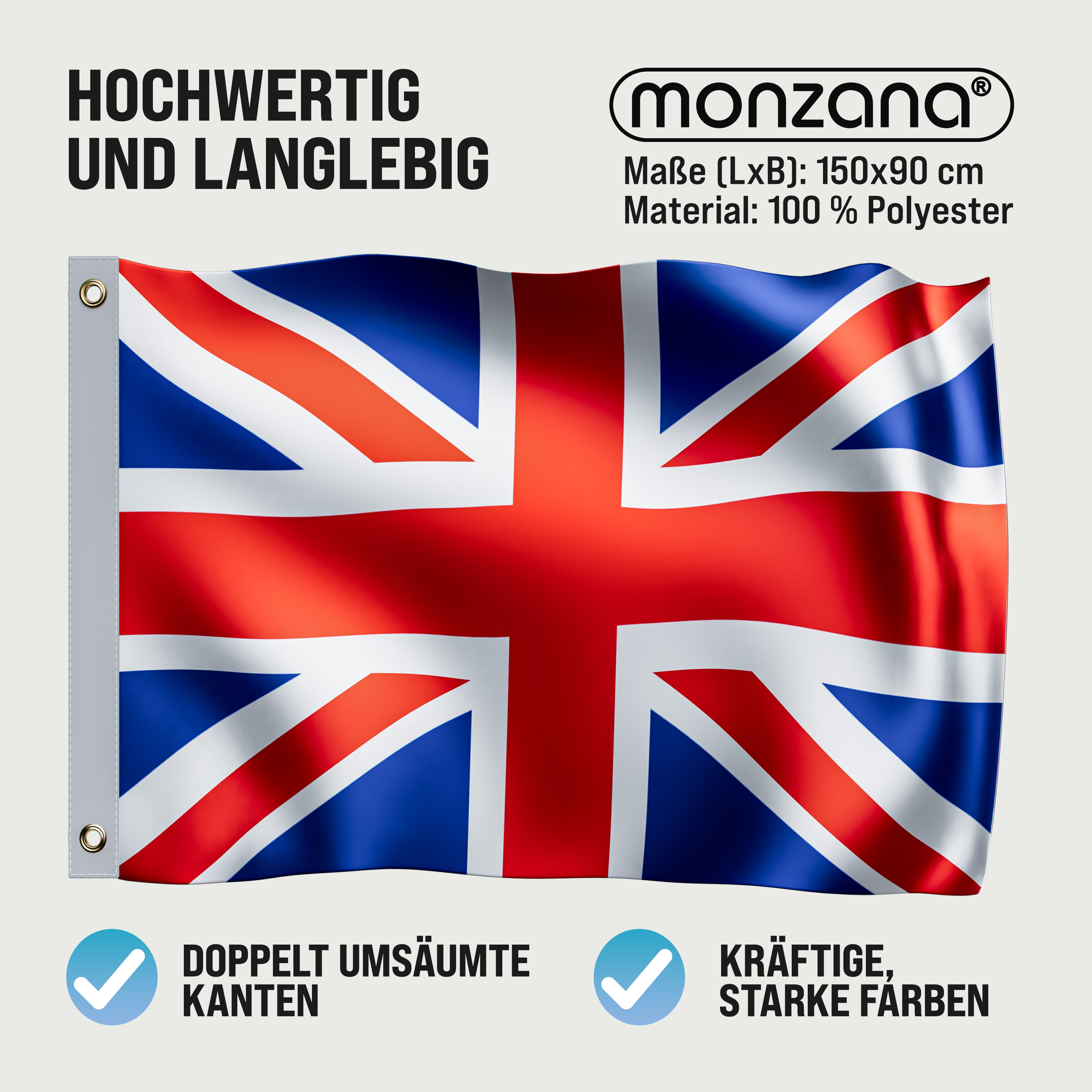 Flagge Vereinigtes Königreich UK 150x90cm – Bild 2