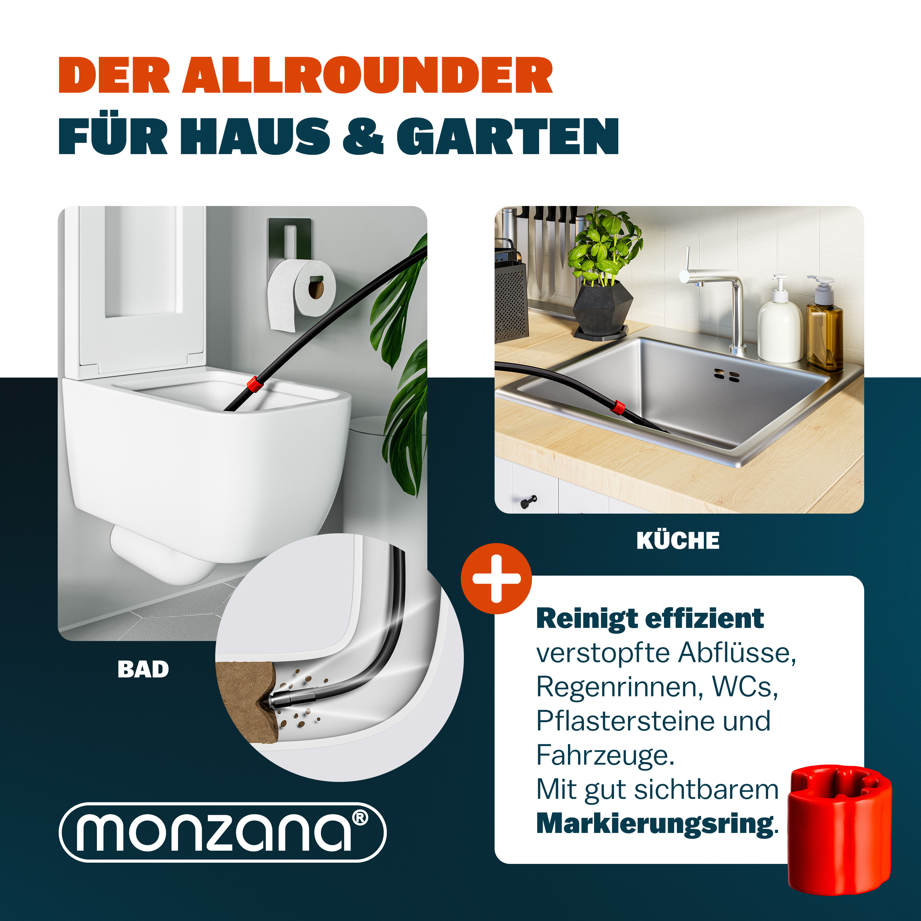 Rohrreinigungsset 15m – Bild 2