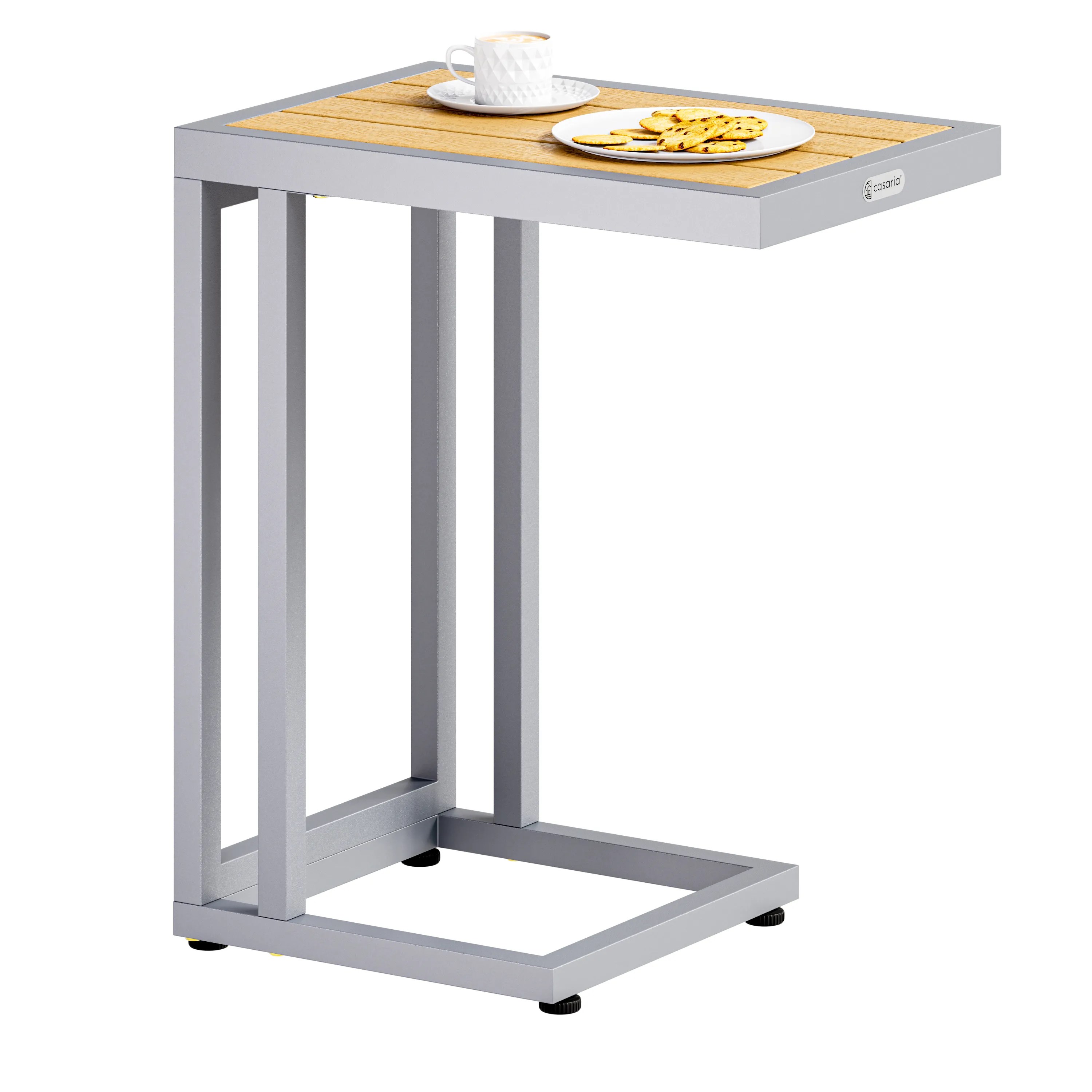 Beistelltisch Natur WPC 65,5x50x40cm Beistelltisch Natur WPC 65,5x50x40cm