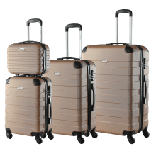 Hartschalenkofferset Essential + Beautycase 4-tlg Champagner Hartschalenkofferset Essential + Beautycase 4-tlg Champagner