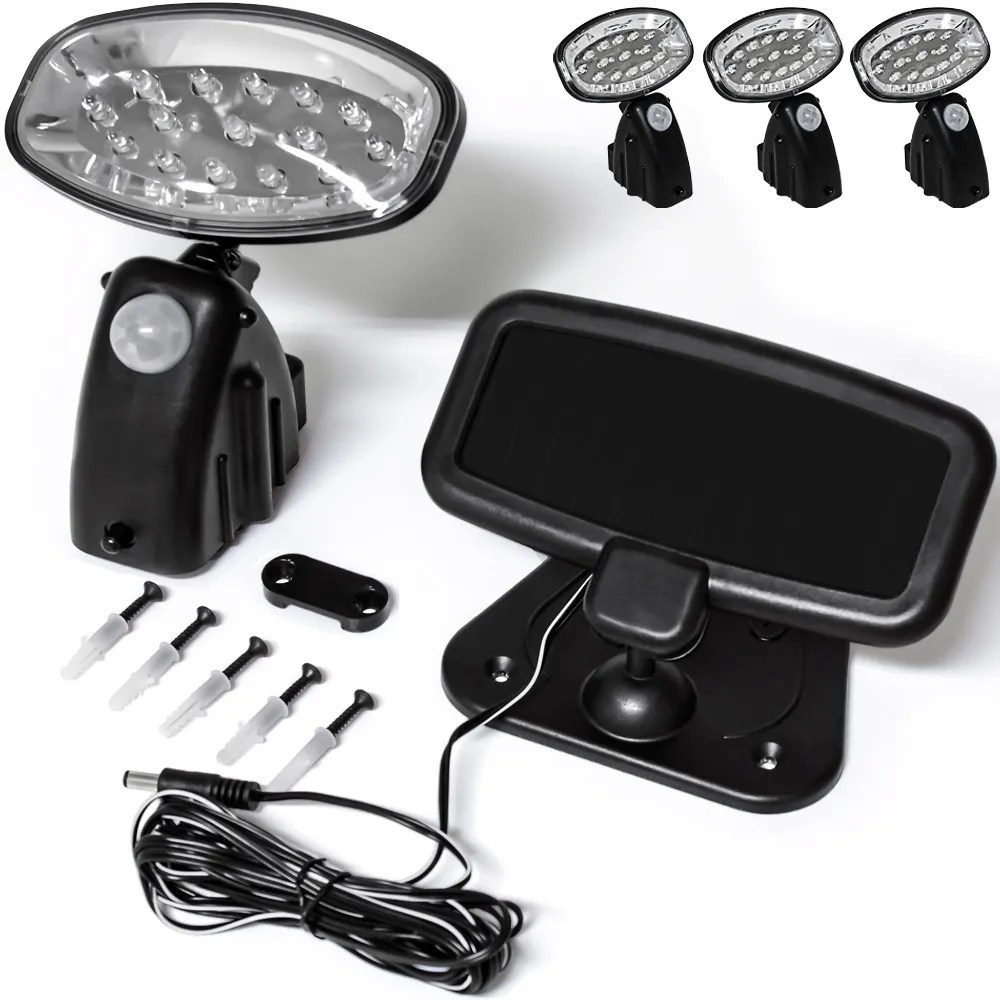 LED Solar-Wandlampe 3er-Set Bewegungsmelder LED Solar-Wandlampe 3er-Set Bewegungsmelder