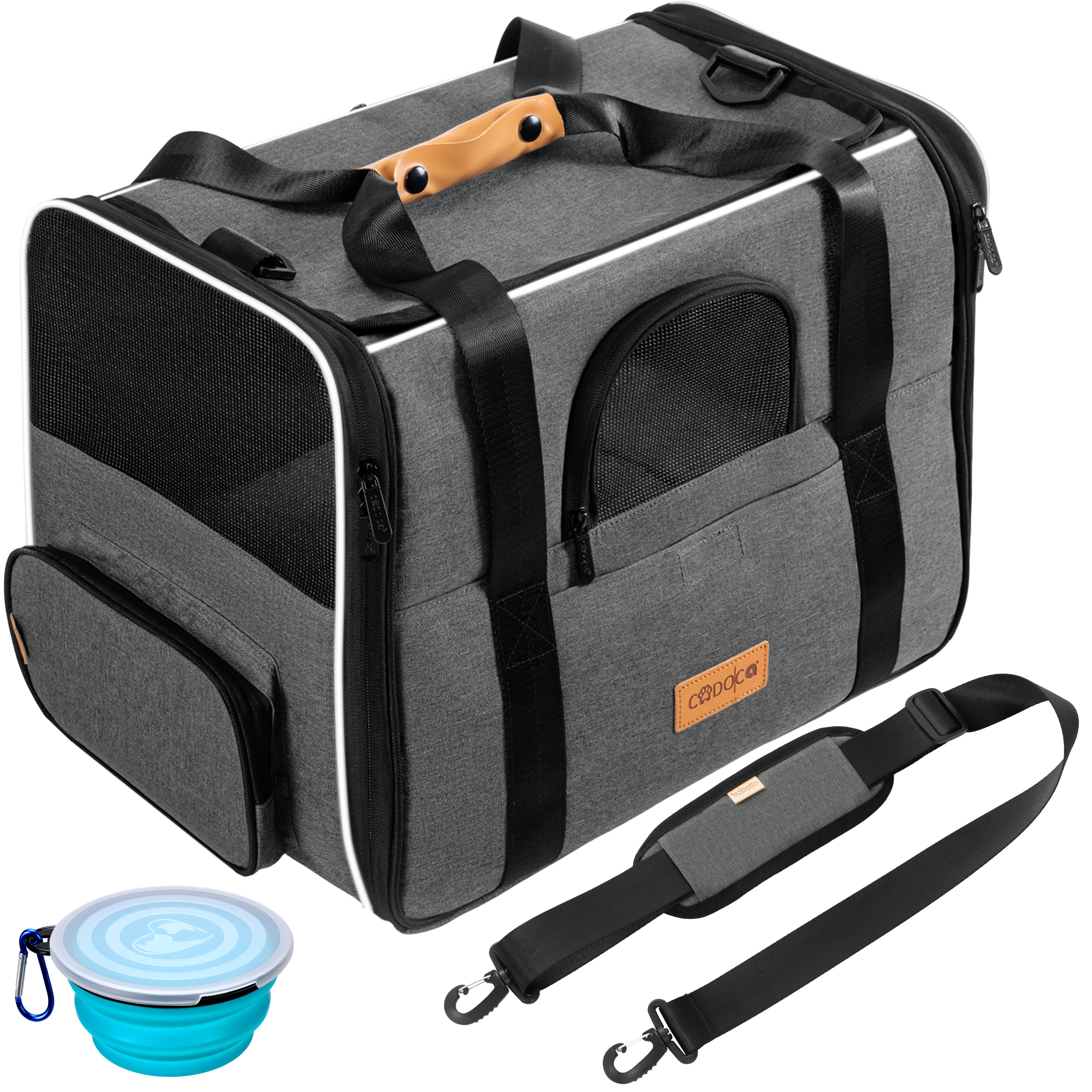 Katzentransportbox Grau 44x34x31cm bis 20kg – Bild 2