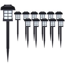 LED Solarleuchten 12er-Set Schwarz LED Solarleuchten 12er-Set Schwarz