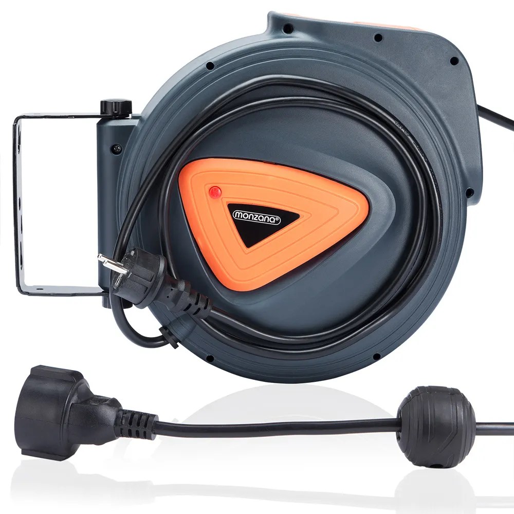 Automatik Kabeltrommel 20m+1,5m Anschlusskabel – Bild 2