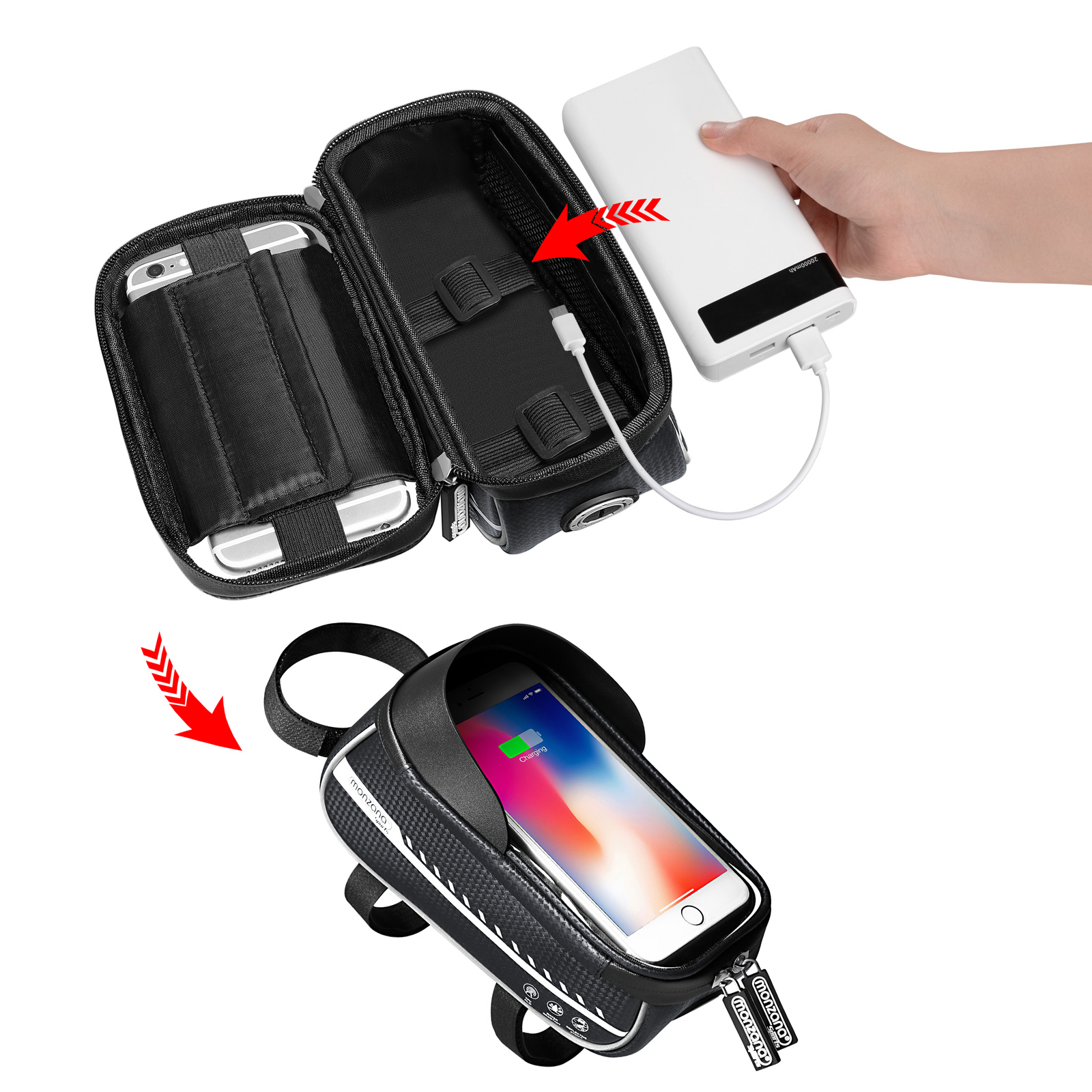 Fahrradtasche Titan 20x11,5x11cm – Bild 2