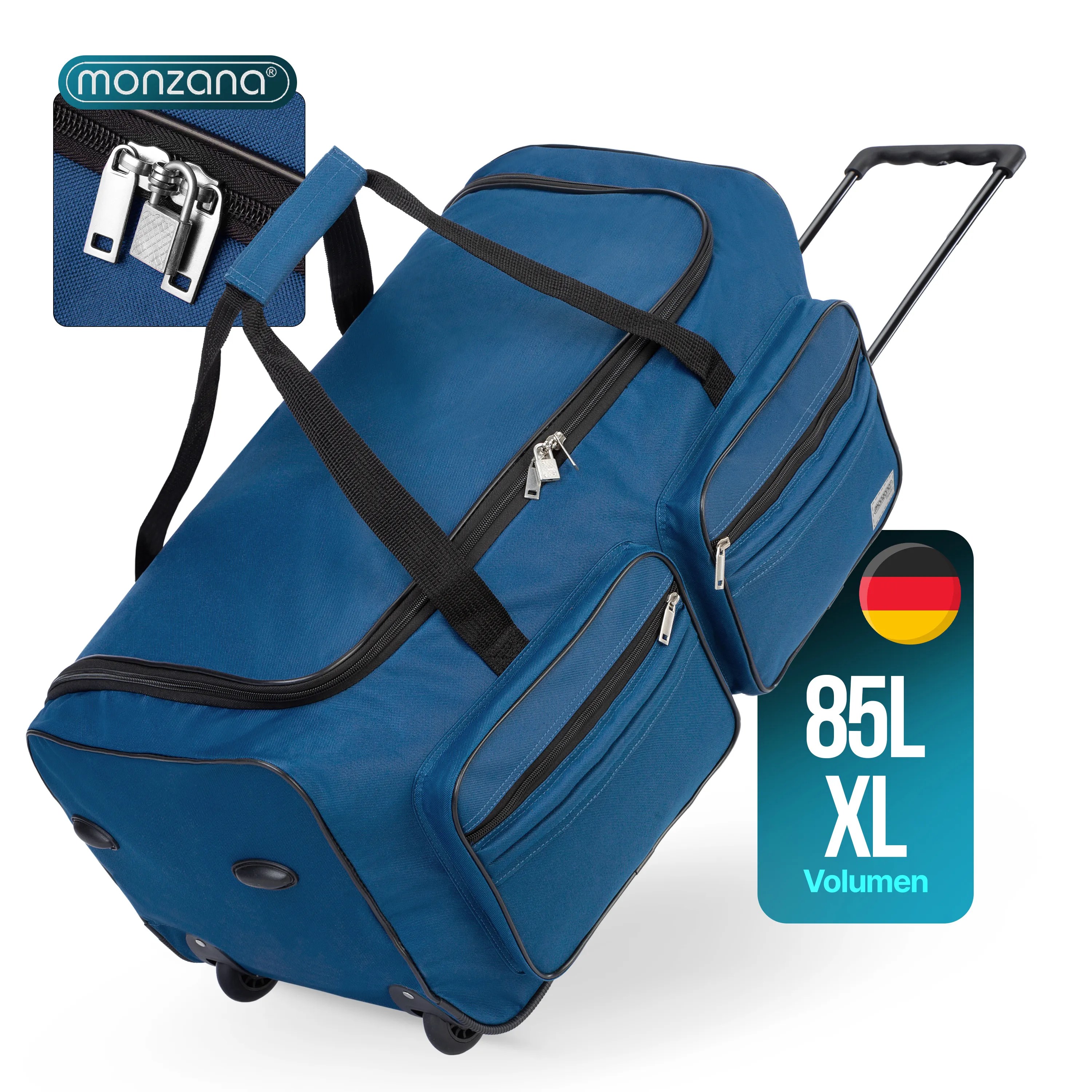 Rollenreisetasche Blau 85L Rollenreisetasche Blau 85L