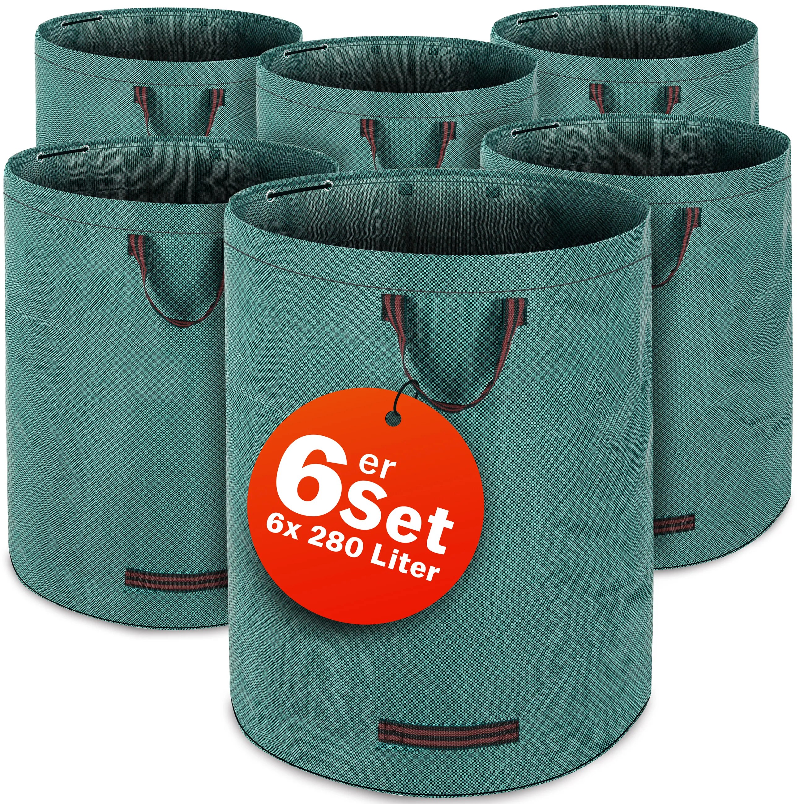 Gartenabfallsack 6er-Set Grün je 280 Liter Gartenabfallsack 6er-Set Grün je 280 Liter