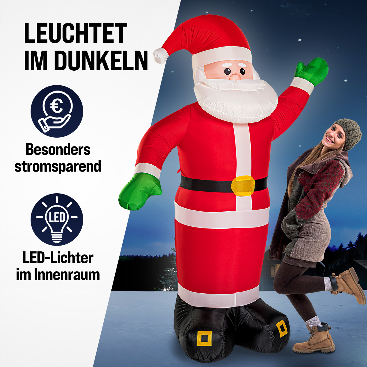 Aufblasbarer Weihnachtsmann XXL – Bild 2