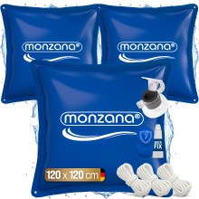 Poolkissen 3er-Set Blau 120x120cm -20°C Poolkissen 3er-Set Blau 120x120cm -20°C