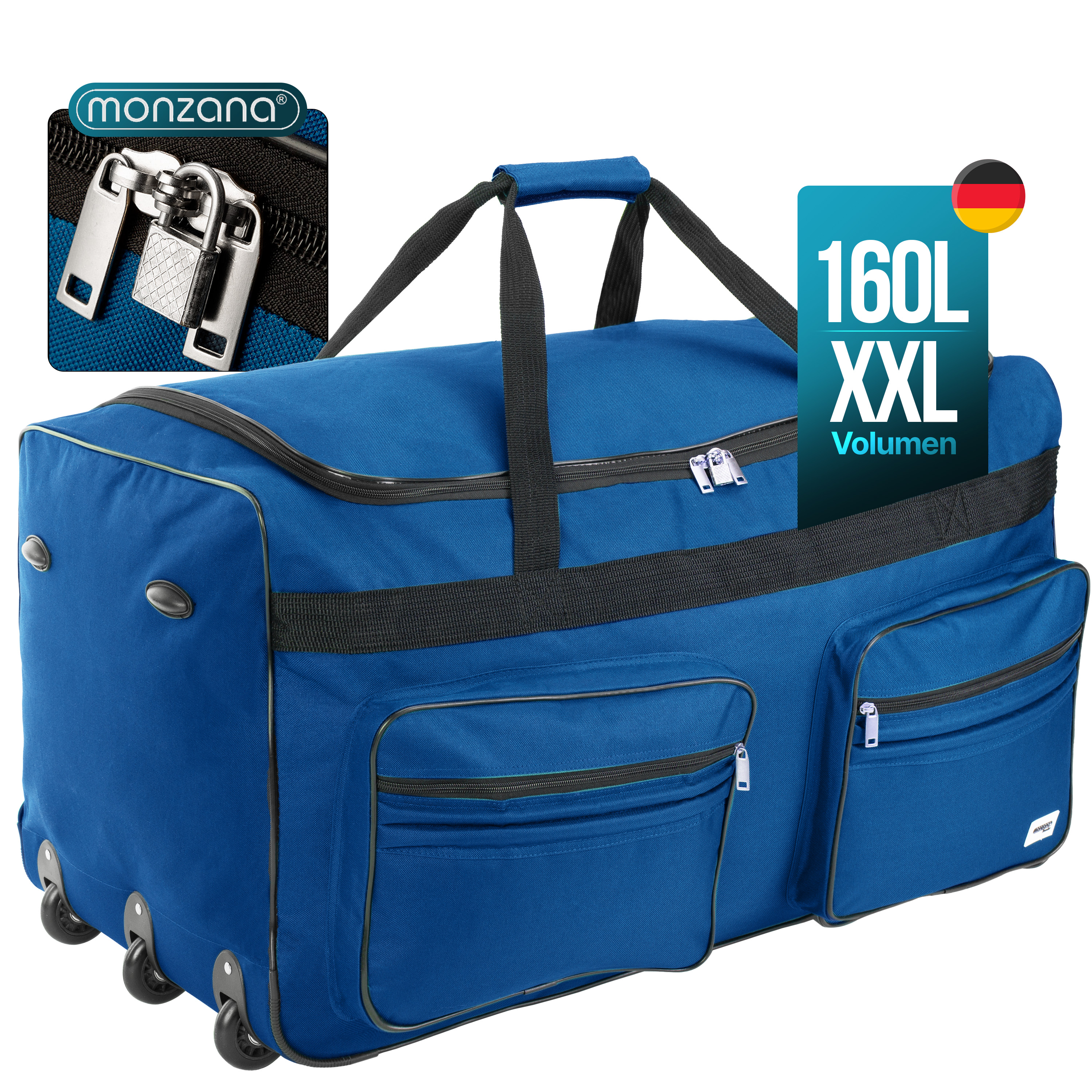 Rollenreisetasche XXL Blau 160L Rollenreisetasche XXL Blau 160L