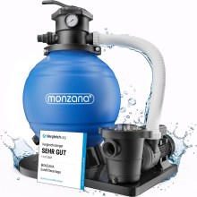 Sandfilteranlage Pool 15900 L/h mit Vorfilter 6-Wege Ventil Sandfilteranlage Pool 15900 L/h mit Vorfilter 6-Wege Ventil