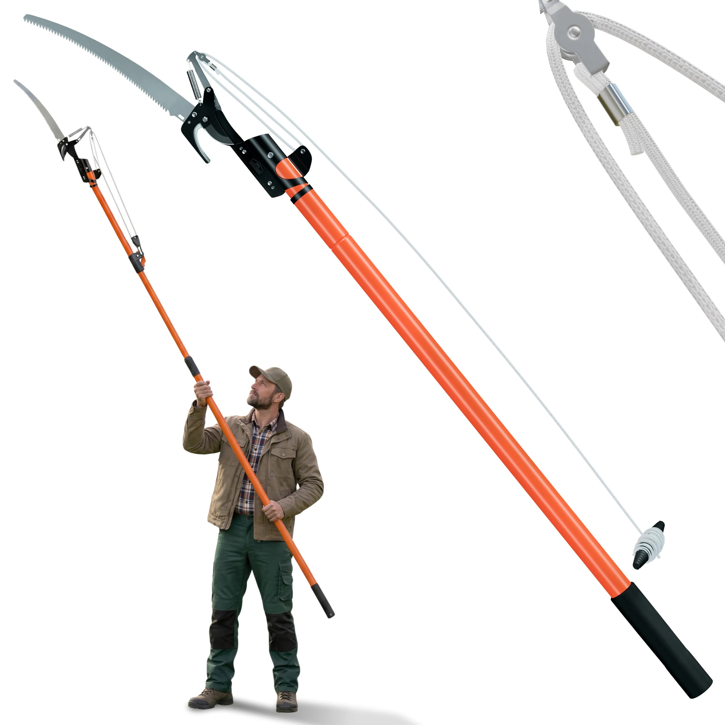 Teleskop-Astsäge mit Astschere Teleskop-Astsäge mit Astschere