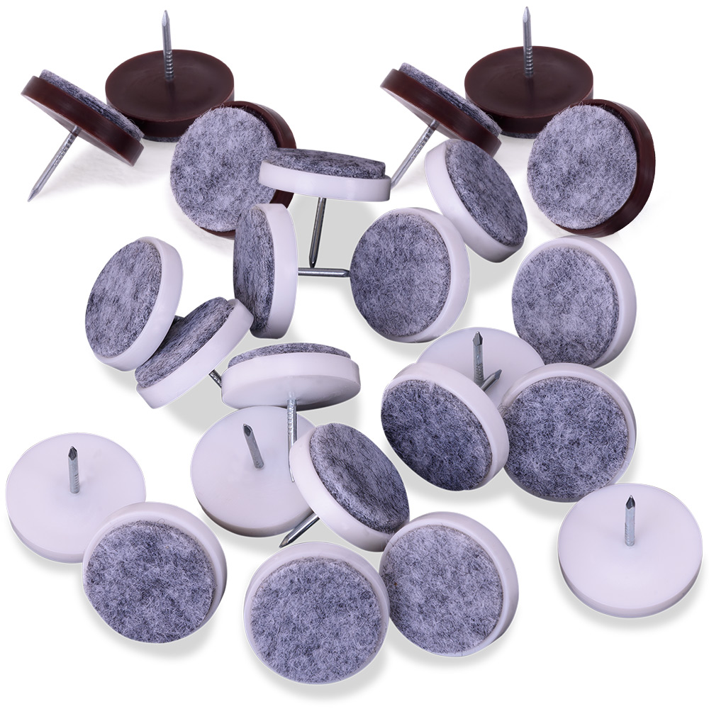 24 Filzgleiter mit Nagel - 24mm Durchmesser – Bild 2