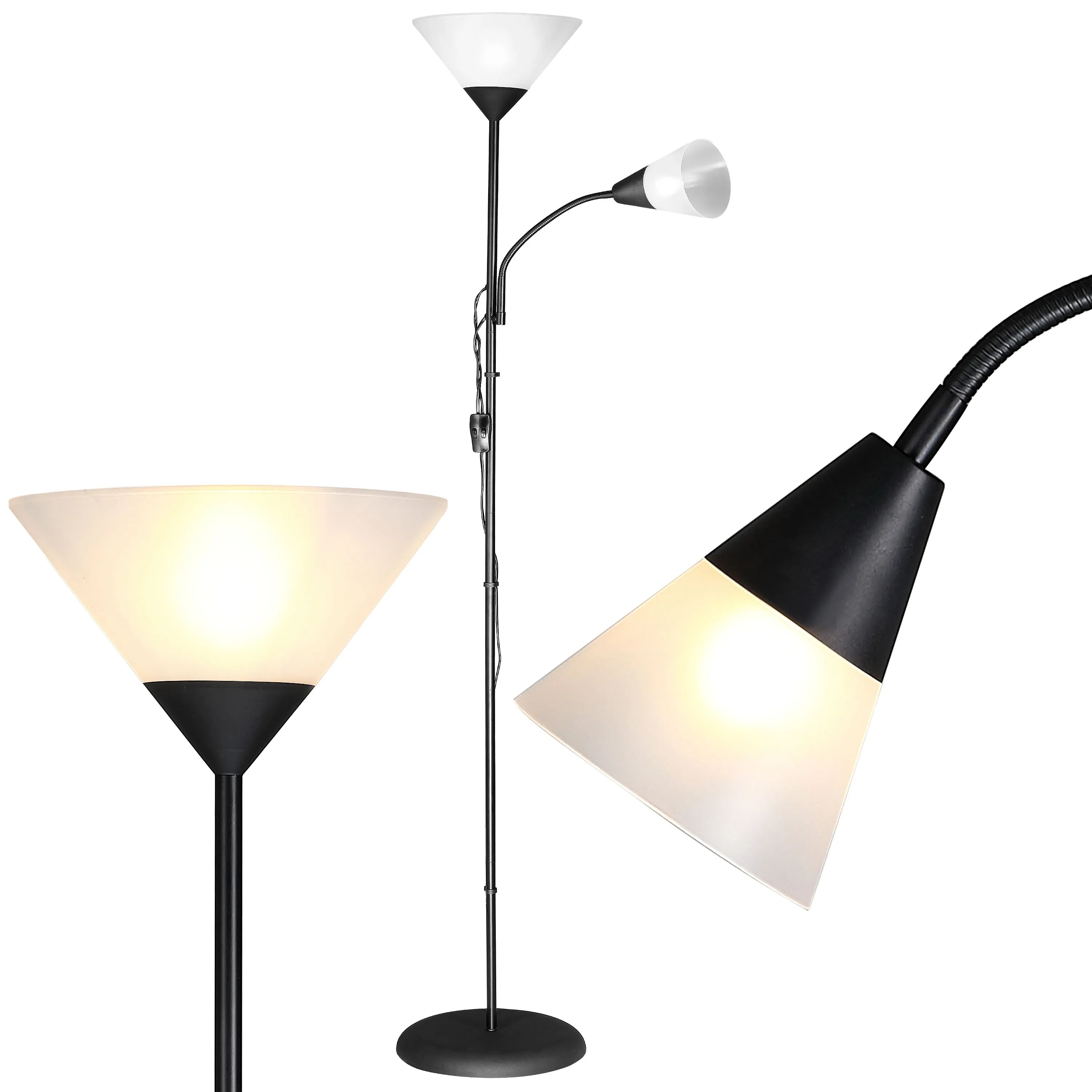 Stehlampe Alissa Schwarz 175x28cm Stehlampe Alissa Schwarz 175x28cm