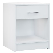 Nachttisch Hamburg Weiß 50x40x35cm Nachttisch Hamburg Weiß 50x40x35cm