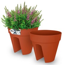 Blumentopf Terrakotta 2er-Set 28,5x25,5cm Blumentopf Terrakotta 2er-Set 28,5x25,5cm