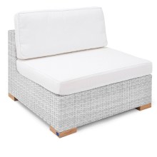 Polyrattan Mittel-Modul Havanna Weiß/Grau Polyrattan Mittel-Modul Havanna Weiß/Grau