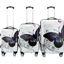 Hartschalenkoffer-Set Butterfly 3-tlg Polycarbonat Hartschalenkoffer-Set Butterfly 3-tlg Polycarbonat