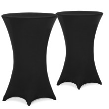 Stehtischhusse 2er-Set Schwarz Ø70cm Stehtischhusse 2er-Set Schwarz Ø70cm