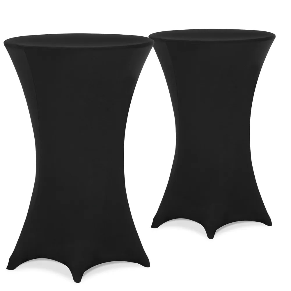 Stehtischhusse 2er-Set Schwarz Ø70cm Stehtischhusse 2er-Set Schwarz Ø70cm