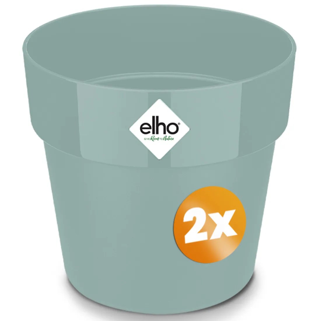 Blumentopf 2er-Set Mint 18x17cm 2,9L Blumentopf 2er-Set Mint 18x17cm 2,9L