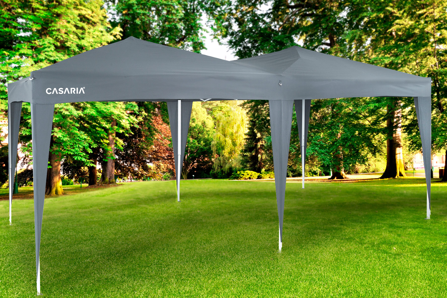 Faltpavillon Anthrazit 3x6m UV-Schutz 50+ – Bild 2