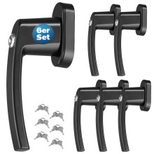Fenstergriff 6er-Set Schwarz abschließbar Fenstergriff 6er-Set Schwarz abschließbar