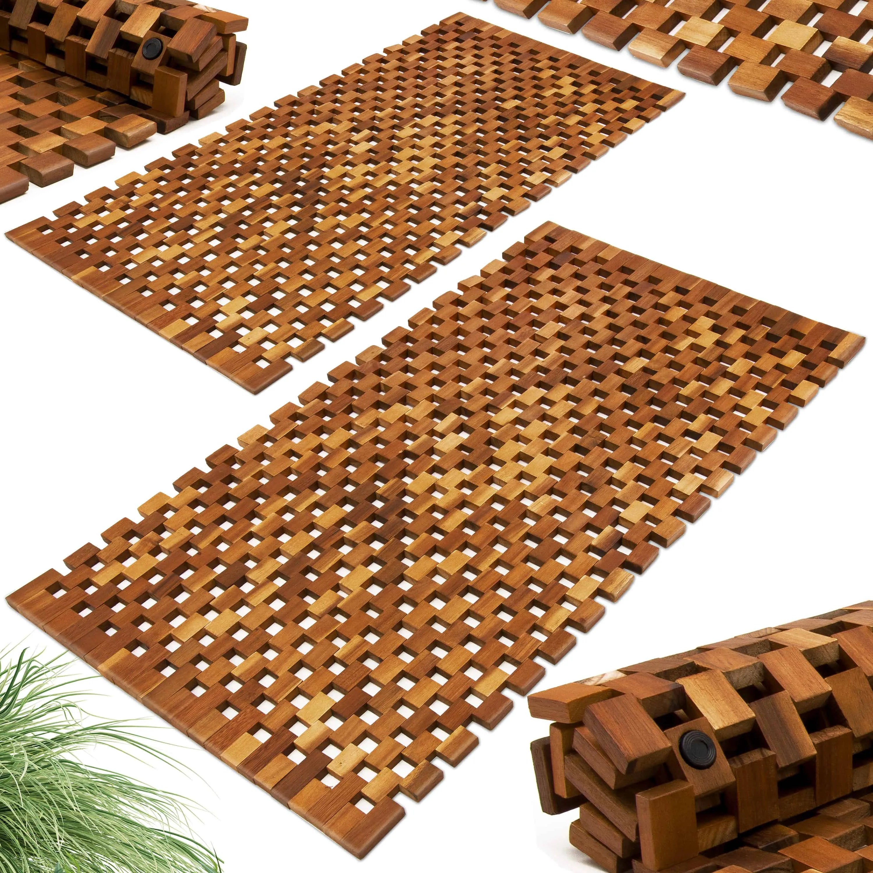 Badematte 2er-Set Akazie Mosaik FSC®-zertifiziert Badematte 2er-Set Akazie Mosaik FSC®-zertifiziert