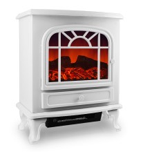 Elektrischer Kamin Weiß 2000W mit Heizlüfter Elektrischer Kamin Weiß 2000W mit Heizlüfter