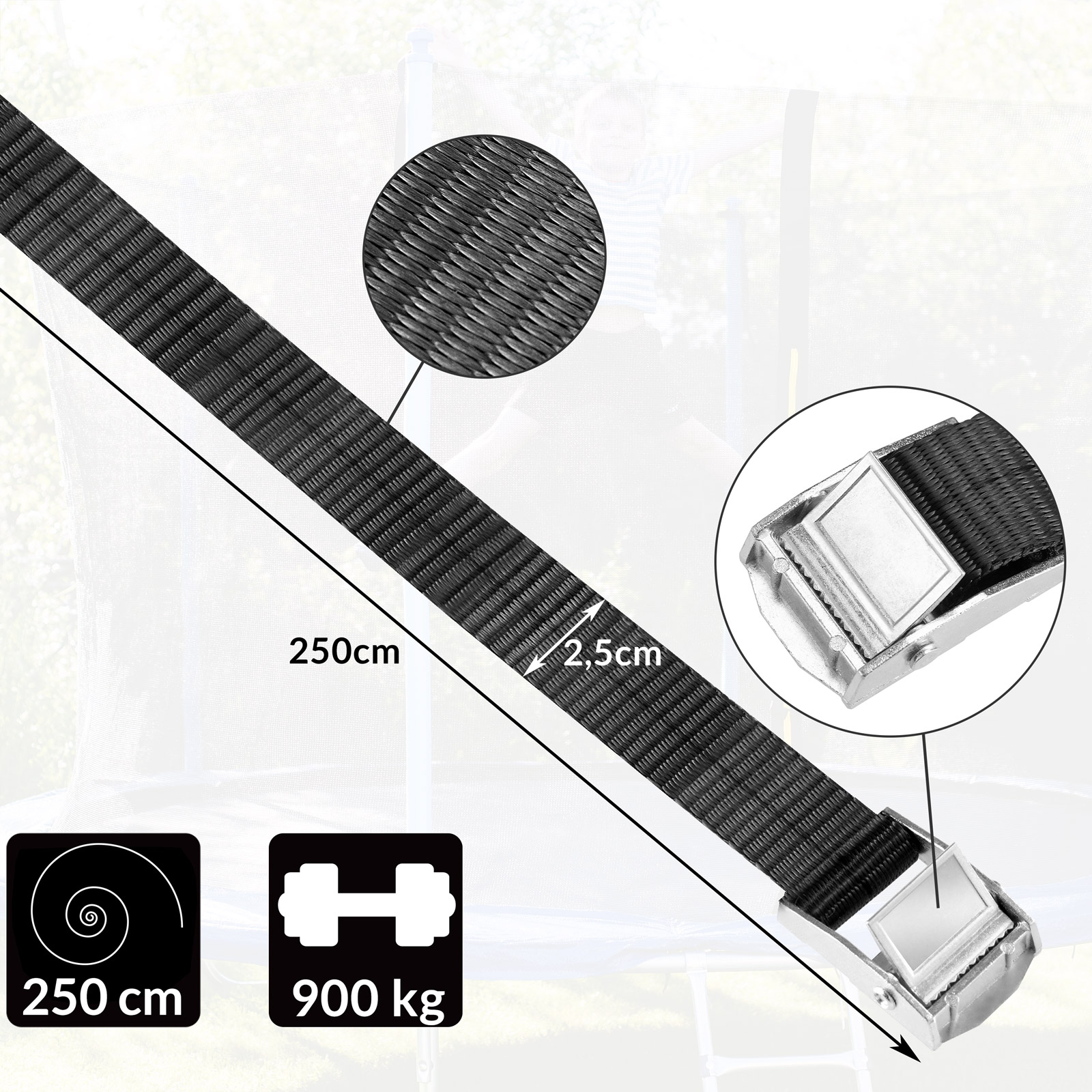 Bodenanker 8-tlg Silber 42,5x8,5cm – Bild 2