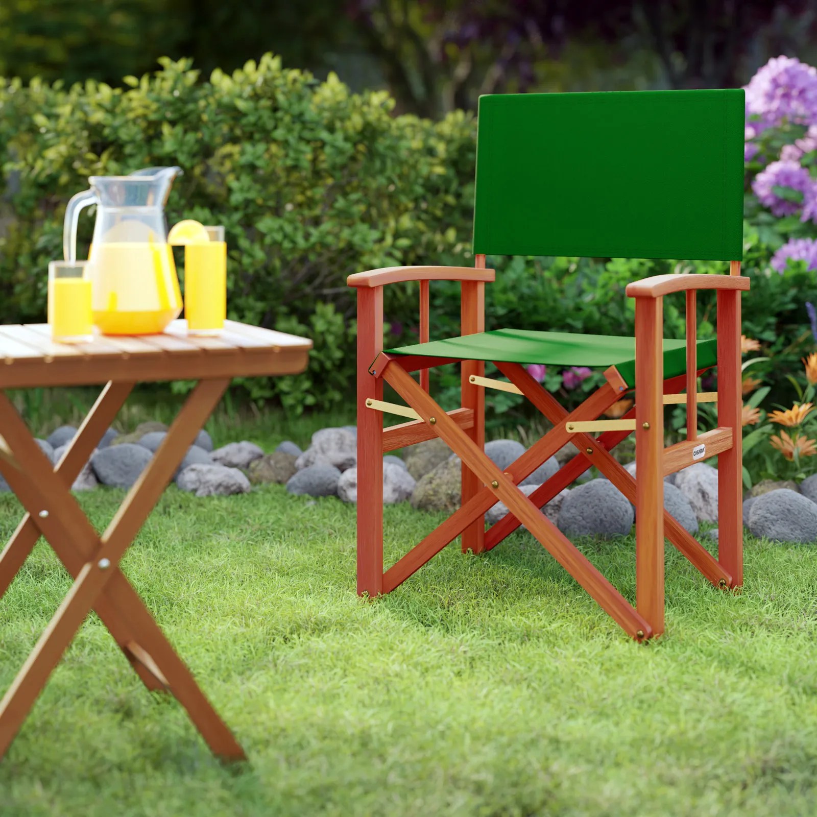 Regiestuhl Cannes 2er-Set Grün Eukalyptus FSC®-zertifiziert – Bild 2